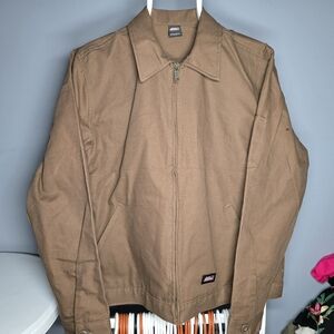 NEW Dickies Brushed Canvas Workwear/Construction Jacket-Womens LARGE-Brown-Work